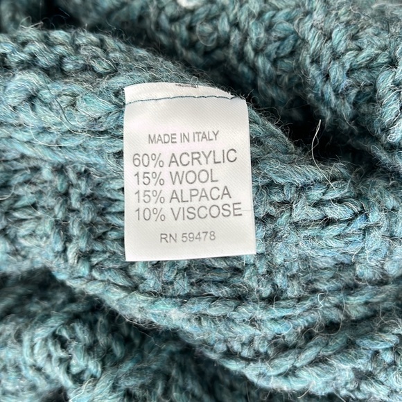 Elsamanda Shawl Collared Tie Front Rounded Hem Cardigan Size M - Picture 5 of 5